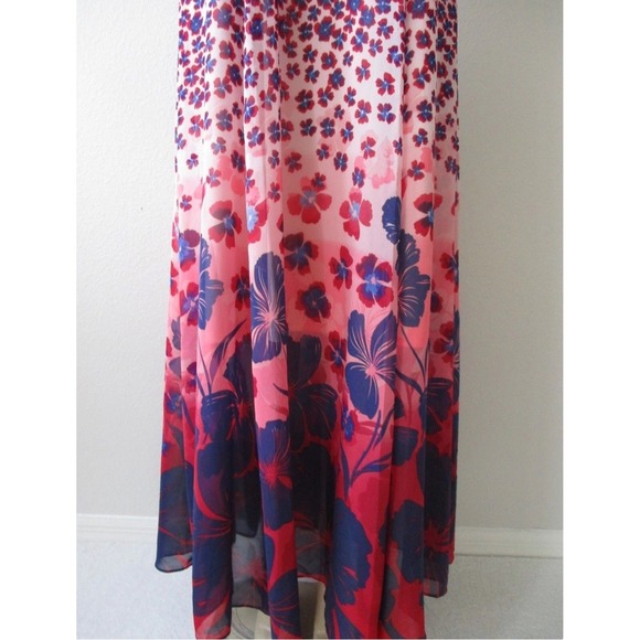 Dress CB Established 1962 Dress Plus Sz 20 Sleeveless Long Multi Color Floral - Picture 4 of 16
